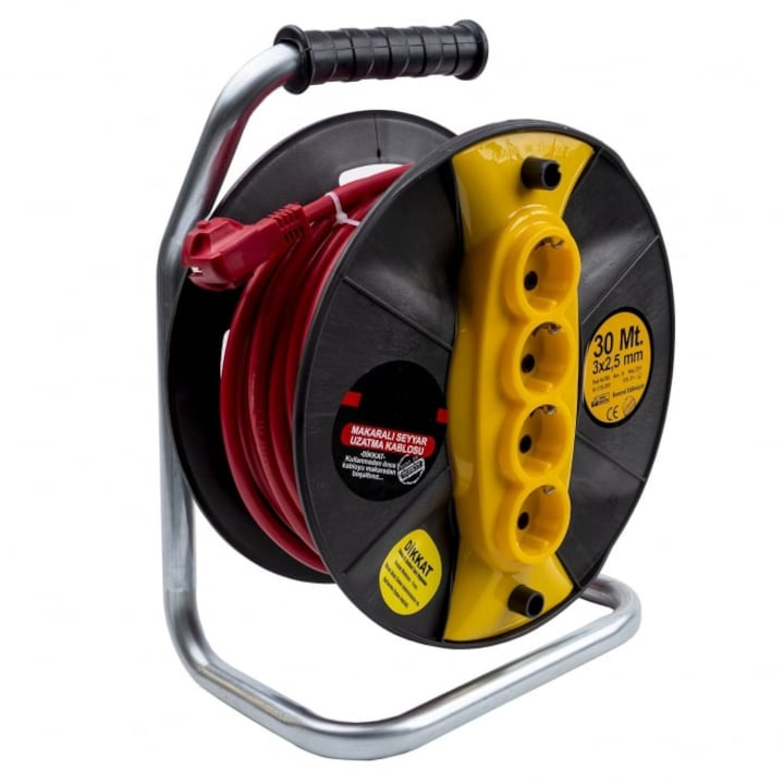 BullMax LC Electric Plus hosszabbító, 30 m, 3 x 2,5, 4 foglalat,, Dobtekercs