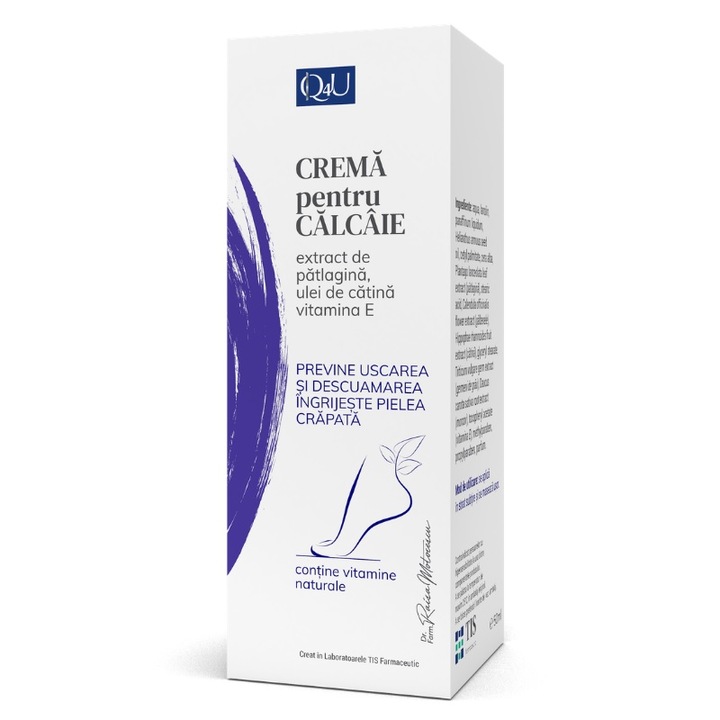 Crema pentru calcaie, Q4U, 50 ml