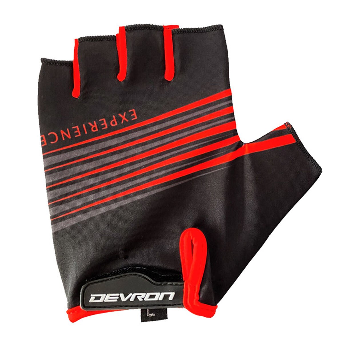 Manusi Ciclism Devron 8215 Stripes - M, Negru-Rosu