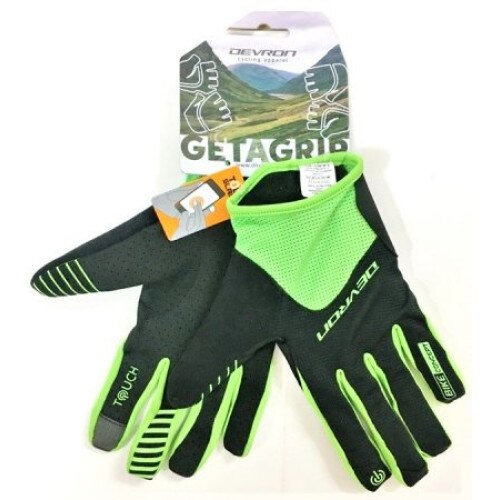 Manusi Ciclism Devron 9512 Touch - L, Negru-Verde