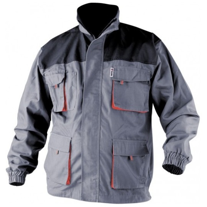 Yato szürke / fekete munkakabát, L méret