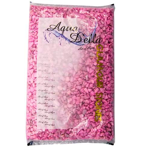 Pietris decorativ acvariu, Ebi, 2 kg, Roz