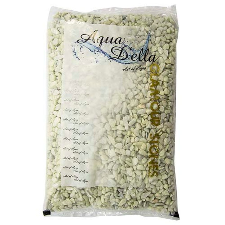Pietris decorativ acvariu, Aqua Della Glamour Stone, Ebi, 6/9 mm, 2 kg, Crem