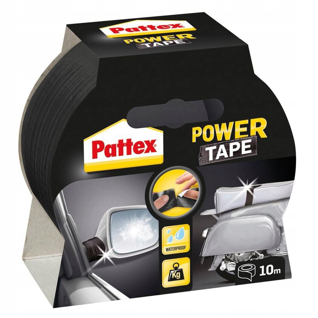 Banda adeziva Pattex, Power Tape, 48 mm x 10 m, Negru