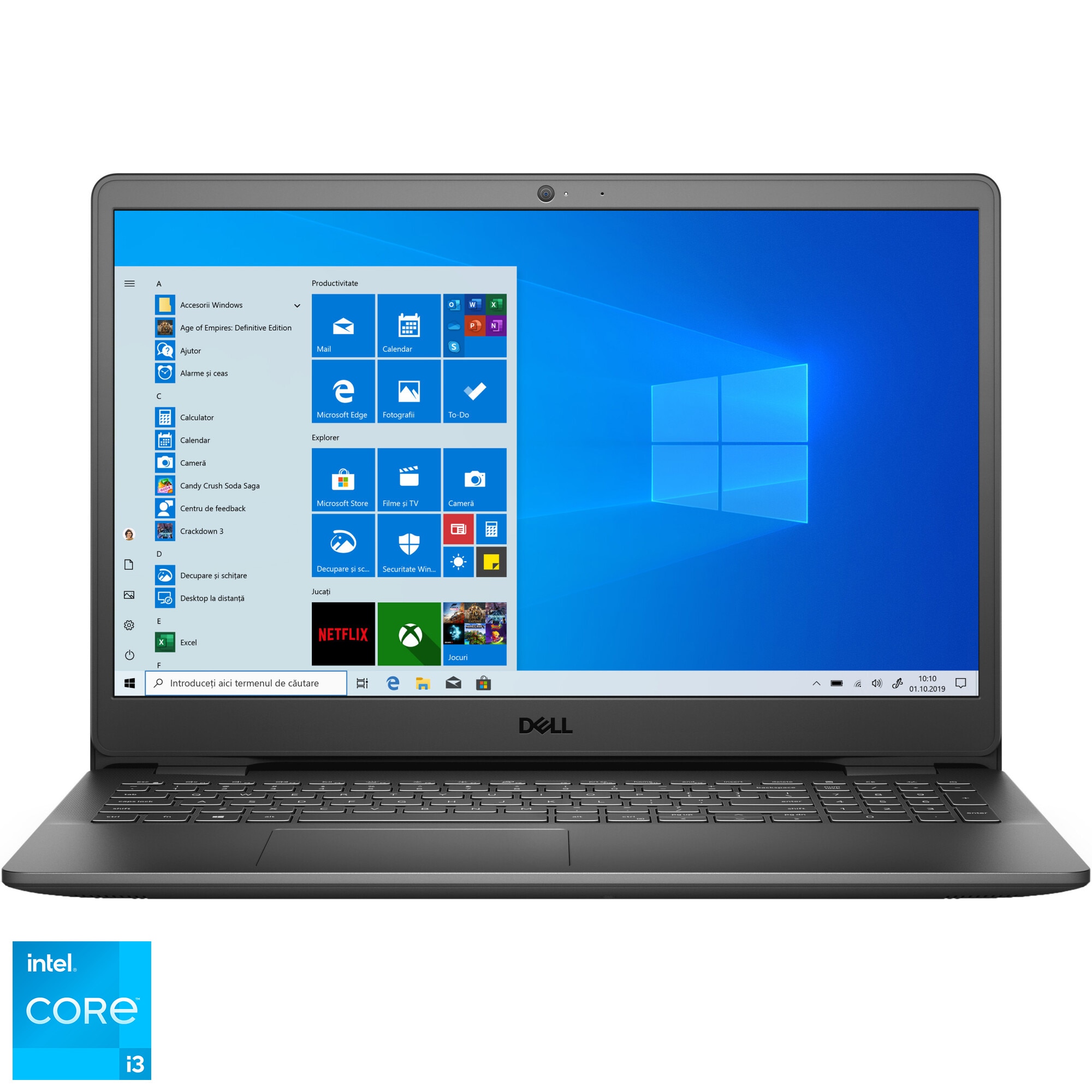 ⅱ Dell Vostro 3500 Intel Core i3 8GB Laptop Dell Vostro 3500 cu procesor Intel Core i3-1115G4, 15.6