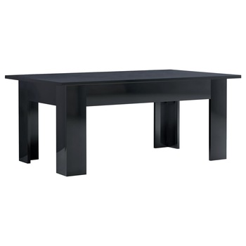 Masuta de cafea vidaXL, PAL, 100 x 60 x 42 cm, Negru extralucios Masuta de cafea vidaXL, PAL, 100 x 60 x 42 cm, Negru extralucios