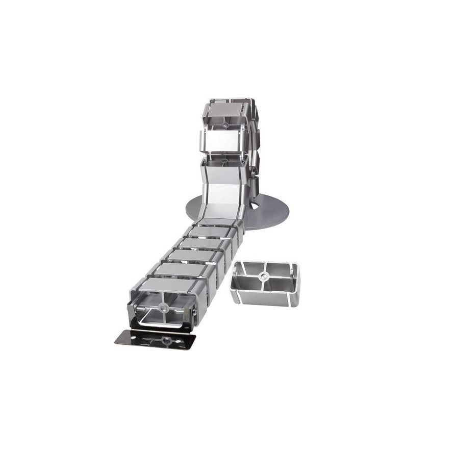 Organizator LogiLink Flexible Cable Organizer 800 x 68mm, argintiu