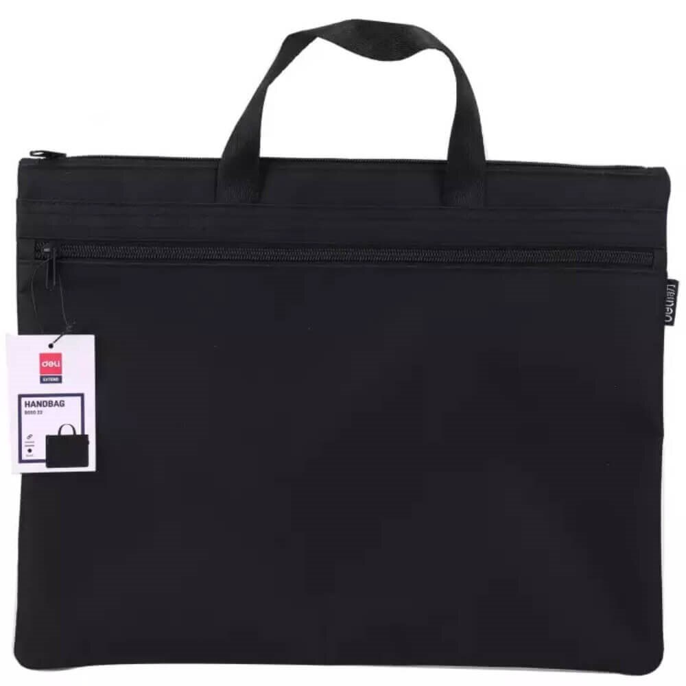 Servieta Tip Zip Deli, 340x240mm, Material Textil, Negru