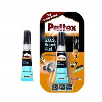 Adeziv universal Pattex, SOS Super Adhesive, 3 g, Multicolor Adeziv universal Pattex, SOS Super Adhesive, 3 g, Multicolor