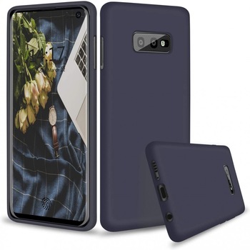 Husa protectie compatibila cu Samsung S10 E Liquid Silicone Case Albastru inchis Husa protectie compatibila cu Samsung S10 E Liquid Silicone Case Albastru inchis