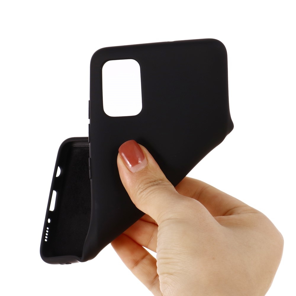 Husa protectie compatibila cu Samsung A71 Liquid Silicone Case Negru
