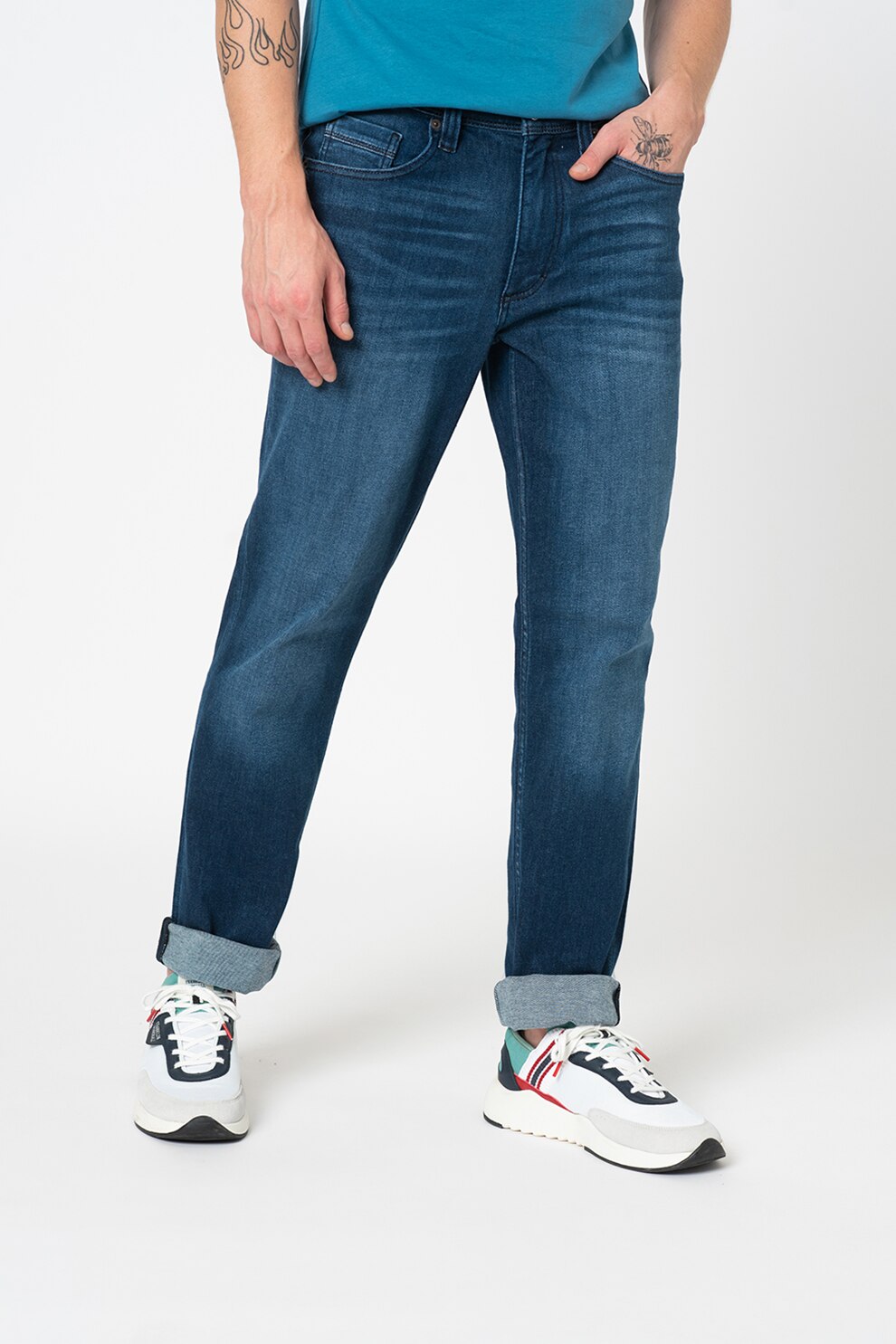 Mustang, Blugi slim fit Washington, Albastru