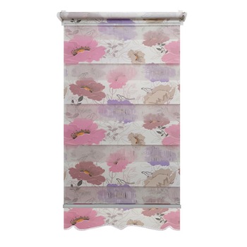 Jaluzea tip Rulou textil MINI cu Terminatie Decorativa,Deko Design,Rolete Zebra Day & Night Floral, High Quality, 100x200cm,ZF1990,culoare multicolor cu model floral,accesorii albe Jaluzea tip Rulou textil MINI cu Terminatie Decorativa,Deko Design,Rolete Zebra Day & Night Floral, High Quality, 100x200cm,ZF1990,culoare multicolor cu model floral,accesorii albe