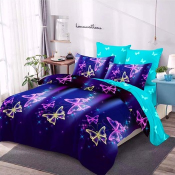 Lenjerie de pat, Pucioasa, Bumbac Finet cu Elastic, 6 piese, 2 Persoane, 384/C, 200 x 230cm Lenjerie de pat, Pucioasa, Bumbac Finet cu Elastic, 6 piese, 2 Persoane, 384/C, 200 x 230cm