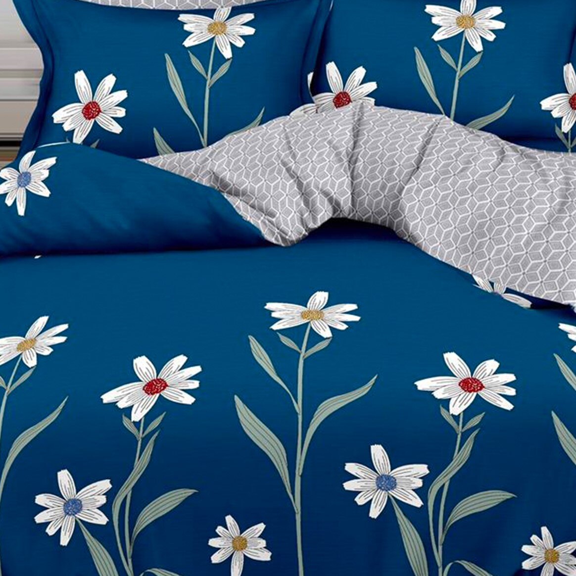 Lenjerie de pat, Pucioasa, Bumbac Finet, 6 piese, 2 Persoane, 479/C, 240 x 250cm