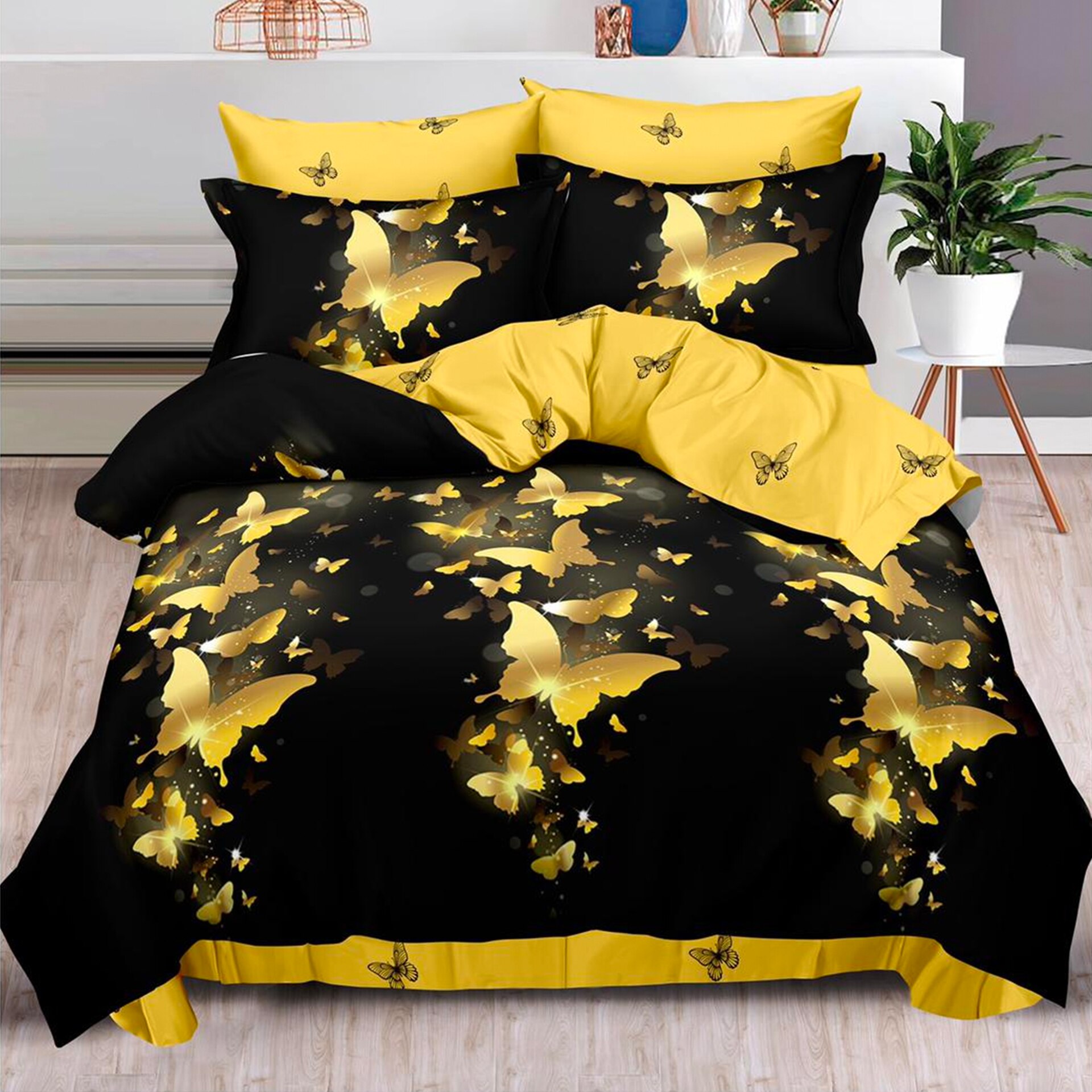 Lenjerie de pat, Pucioasa, Bumbac Finet, 6 piese, 2 Persoane, 488/C, 240 x 250cm