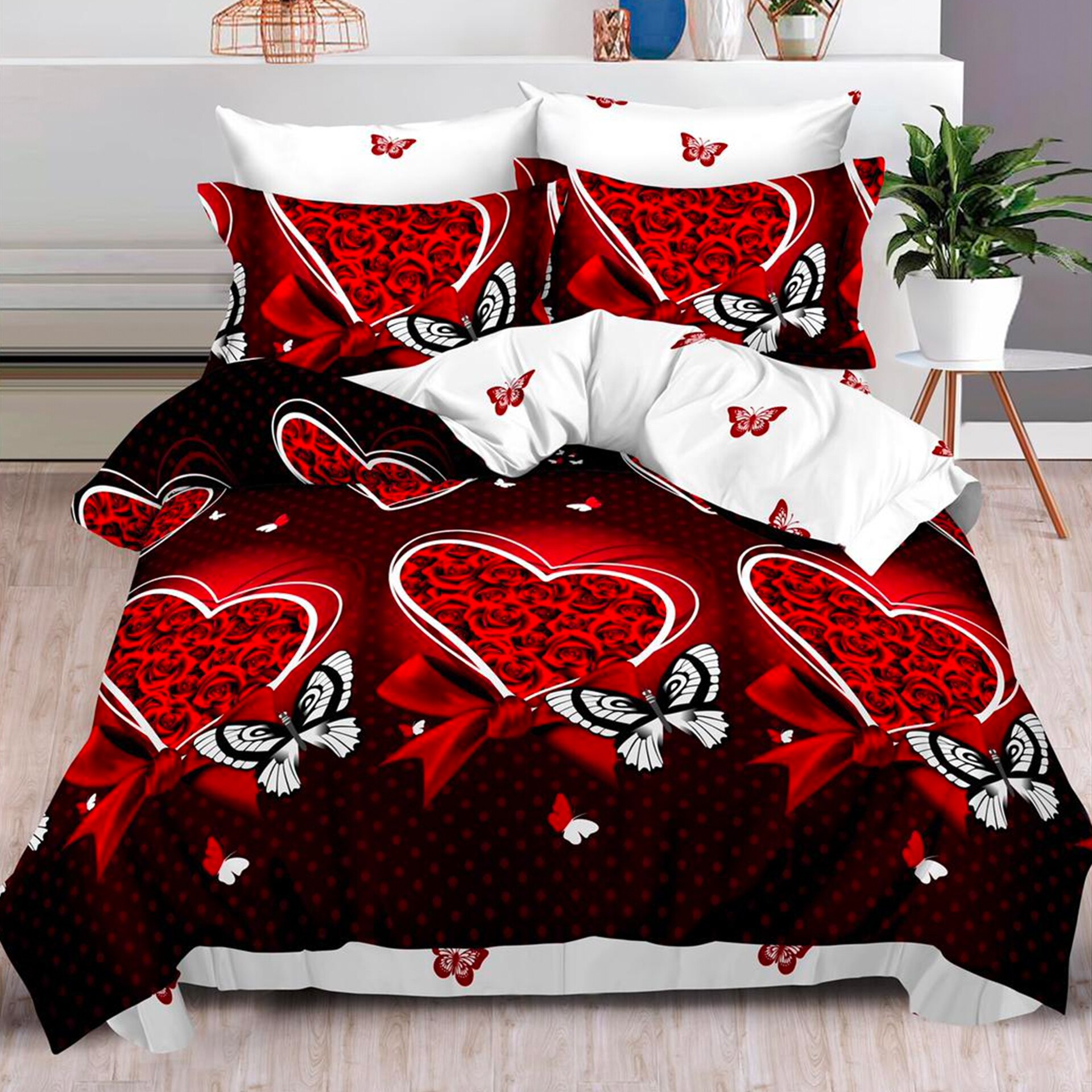 Lenjerie de pat, Pucioasa, Bumbac Finet, 6 piese, 2 Persoane, 480/C, 240 x 250cm