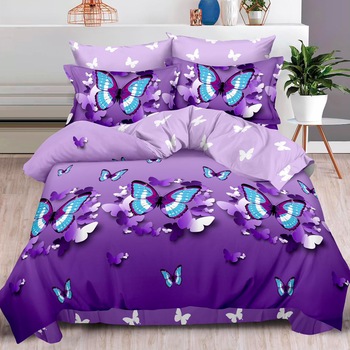 Lenjerie de pat, Pucioasa, Bumbac Finet, 6 piese, 2 Persoane, 472/C, 240 x 250cm Lenjerie de pat, Pucioasa, Bumbac Finet, 6 piese, 2 Persoane, 472/C, 240 x 250cm