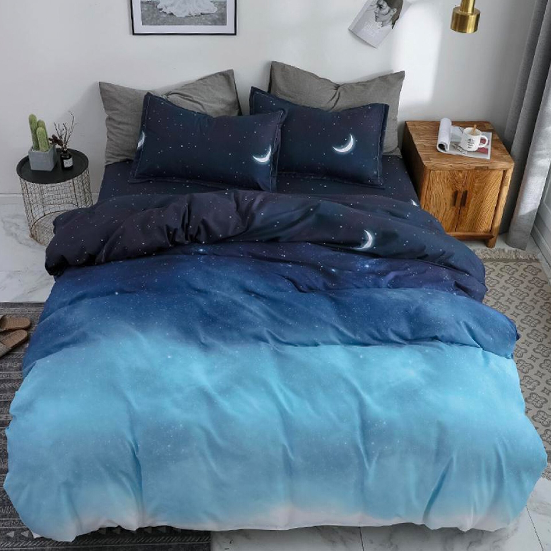 Lenjerie de pat, Pucioasa, Bumbac Satinat, 4 piese, 2 Persoane, 788/C, 200 x 230cm