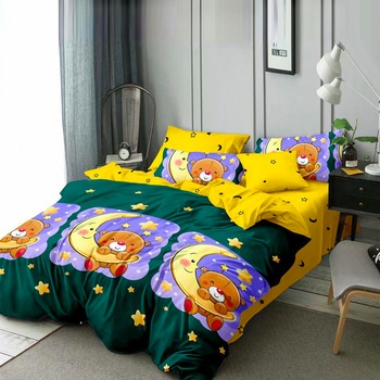 Lenjerie de pat, Pucioasa, Bumbac Satinat, 4 piese, 2 Persoane, 689/C, 200 x 230cm Lenjerie de pat, Pucioasa, Bumbac Satinat, 4 piese, 2 Persoane, 689/C, 200 x 230cm