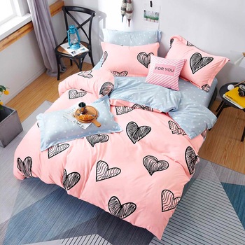 Lenjerie de pat, Pucioasa, Bumbac Satinat, 4 piese, 2 Persoane, 864/C, 200 x 230cm Lenjerie de pat, Pucioasa, Bumbac Satinat, 4 piese, 2 Persoane, 864/C, 200 x 230cm