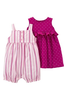 Carter's, Set de imbracaminte fete, 3 piese, Roz, Roz Carter's, Set de imbracaminte fete, 3 piese, Roz, Roz