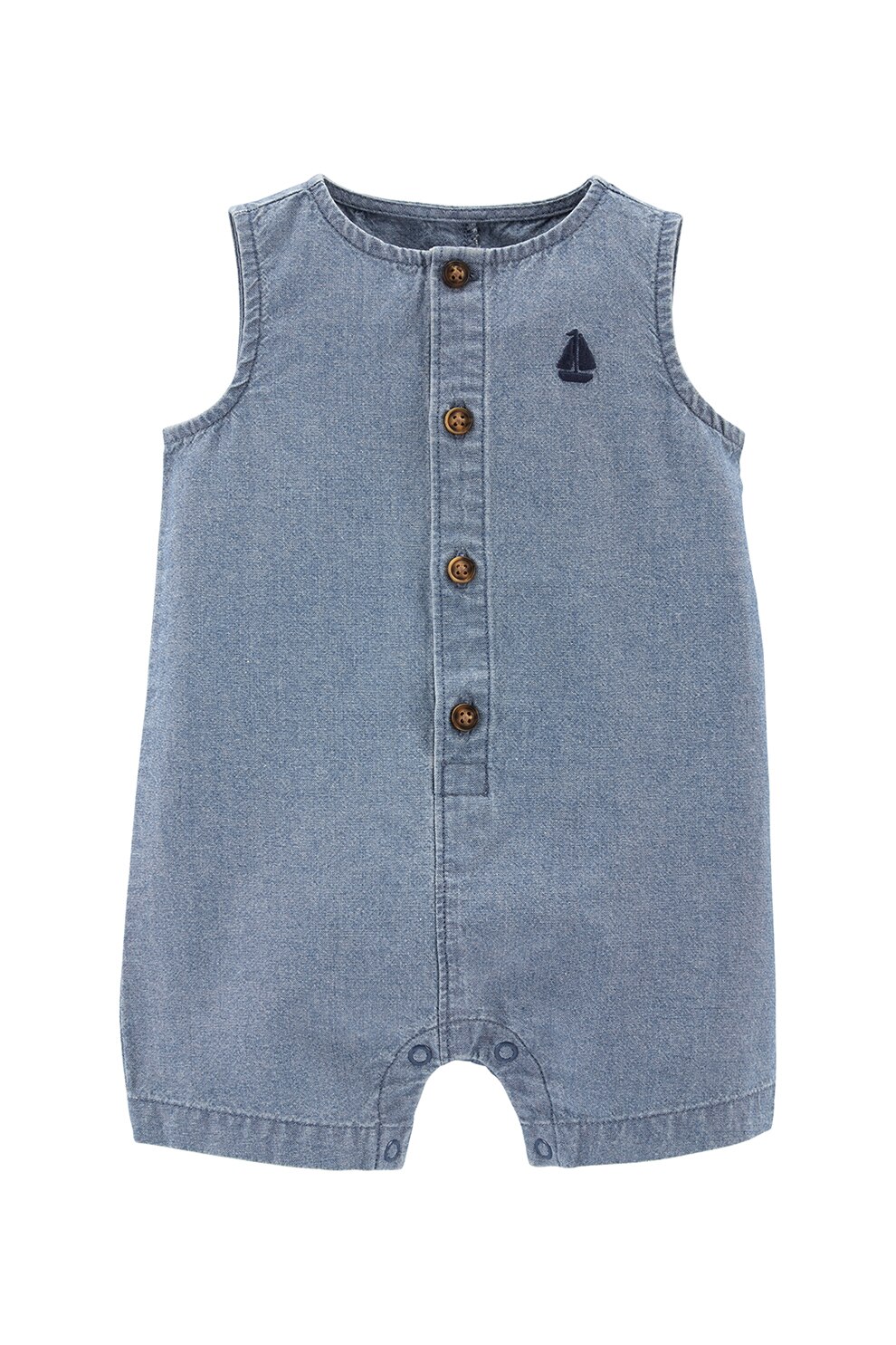 Carter's, Salopeta de bumbac fara maneci, Albastru prafuit