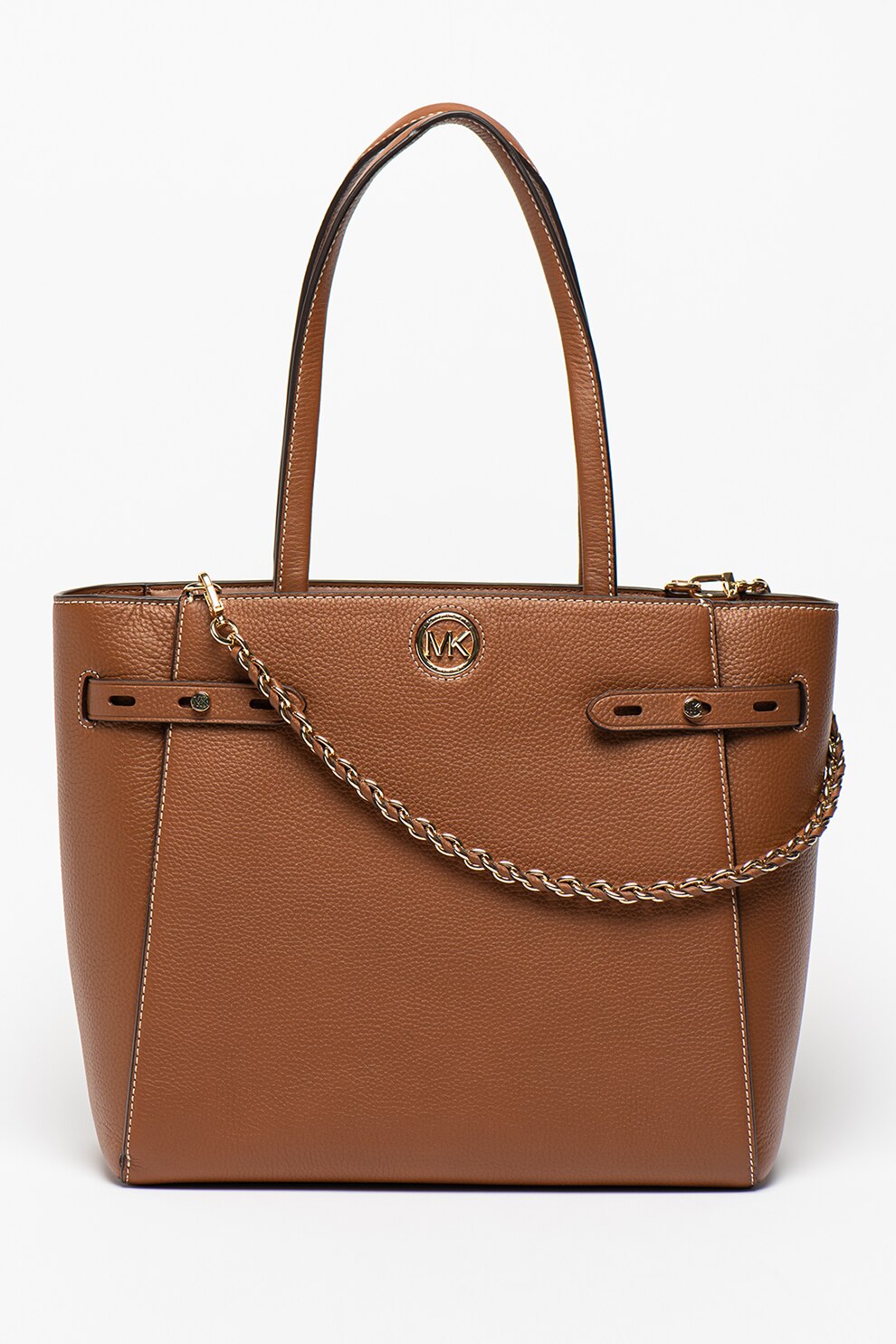 Michael Kors, Geanta tote din piele cu bareta din lant Carmen, Scortisoara