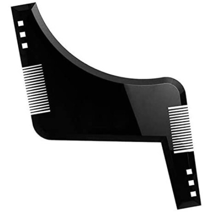 Pieptene modelare barba multifunctional, Magelasi, 11 x 10 cm, Negru