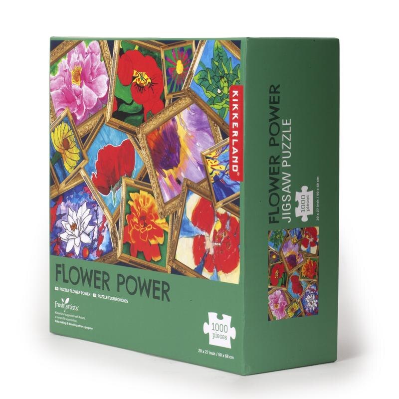 Puzzle 1000 piese - Flower Power, Carton