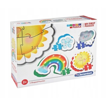Puzzle 4 in 1 Meteo, Clementoni, 14 piese Puzzle 4 in 1 Meteo, Clementoni, 14 piese