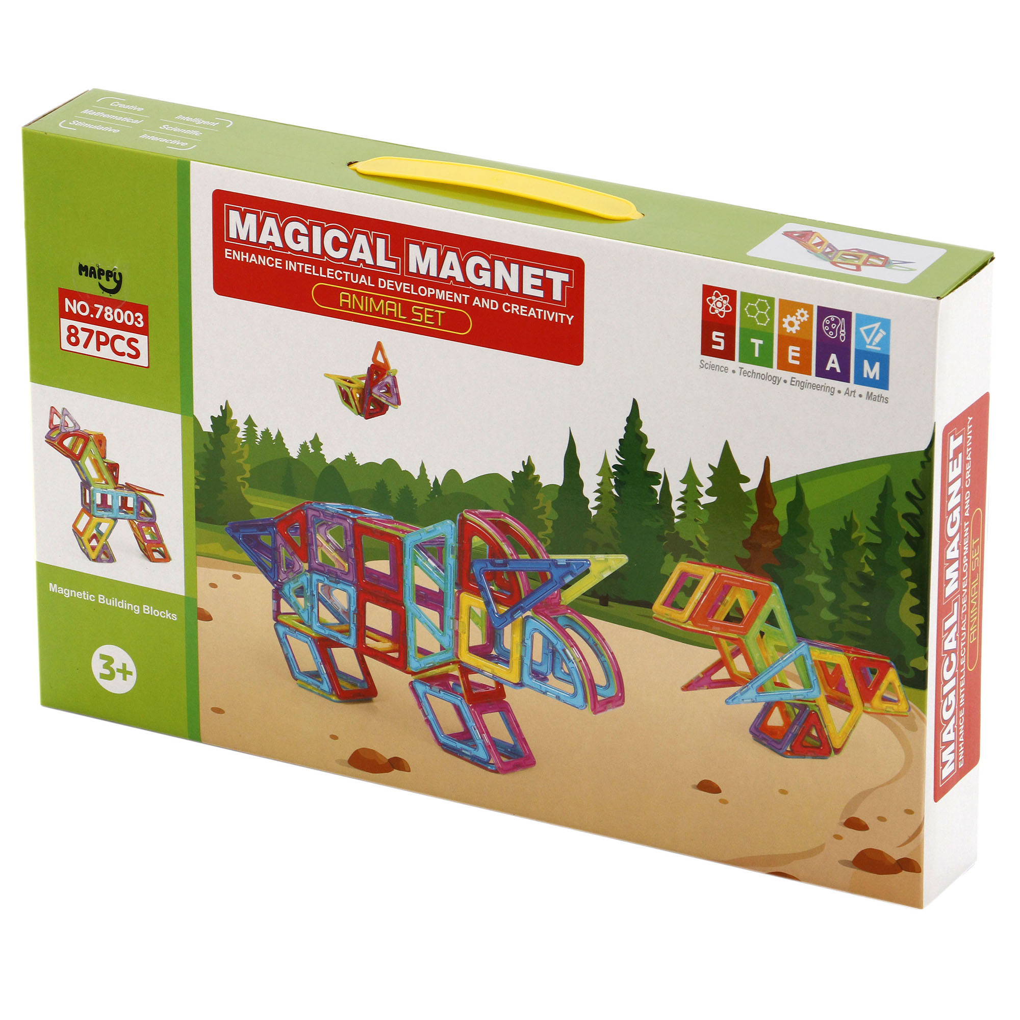Set de constructie Mappy Magical Magnet Animal Set, 87 piese - eMAG.ro