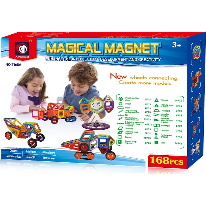 Конструктор Magical Magnet Wheel, 168 части