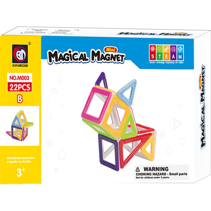 Конструктор Magical Magnet Mini Color, 22 части