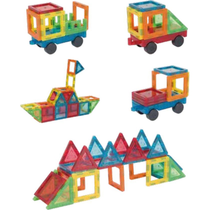 Конструктор Magnetic Tiles, 70 части - eMAG.bg