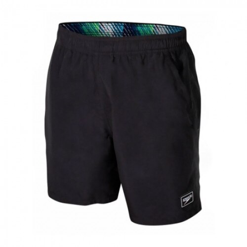 Sort baie barbati Speedo Printed Trim Leisure negru, M