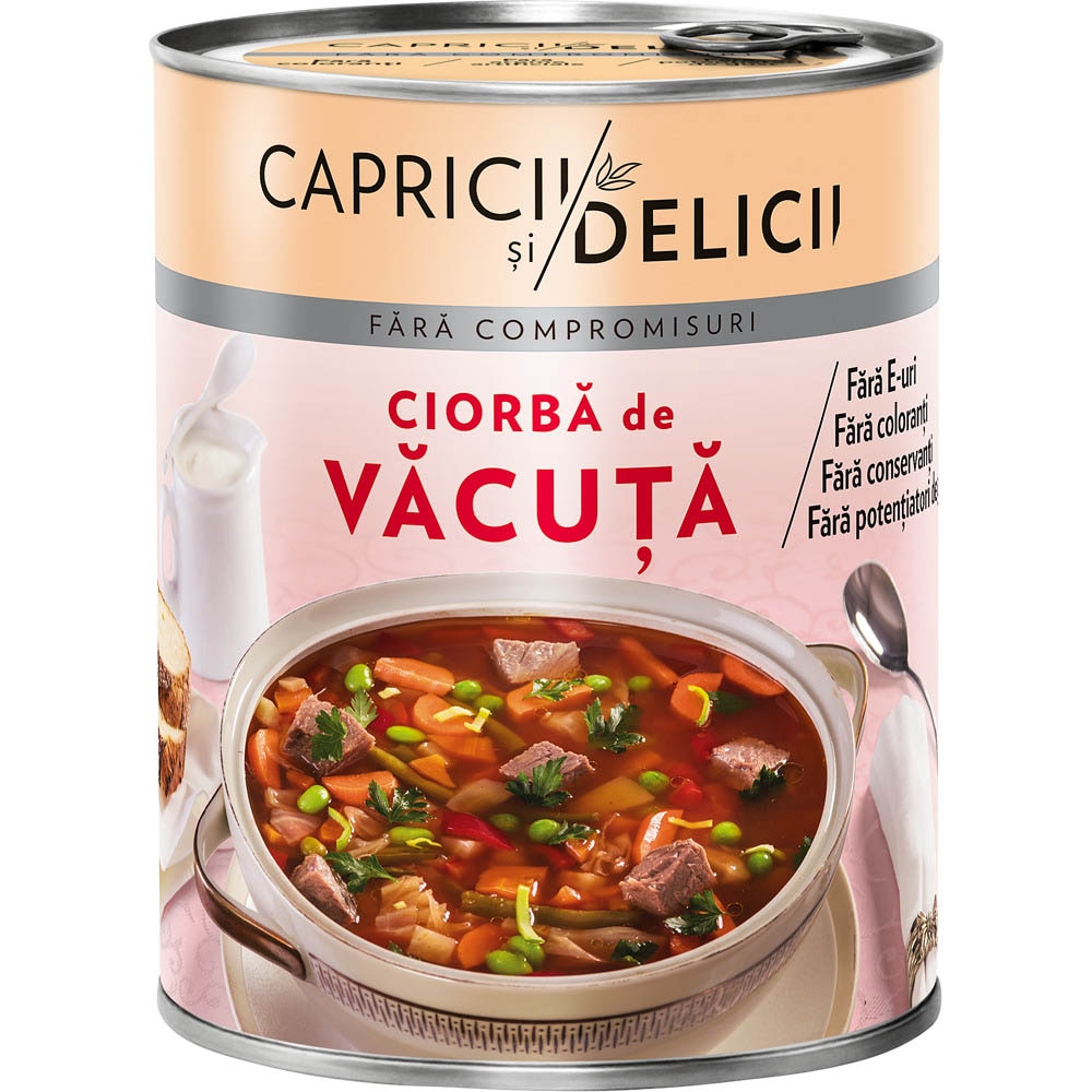Ciorba de vacuta Capricii si Delici, 400g
