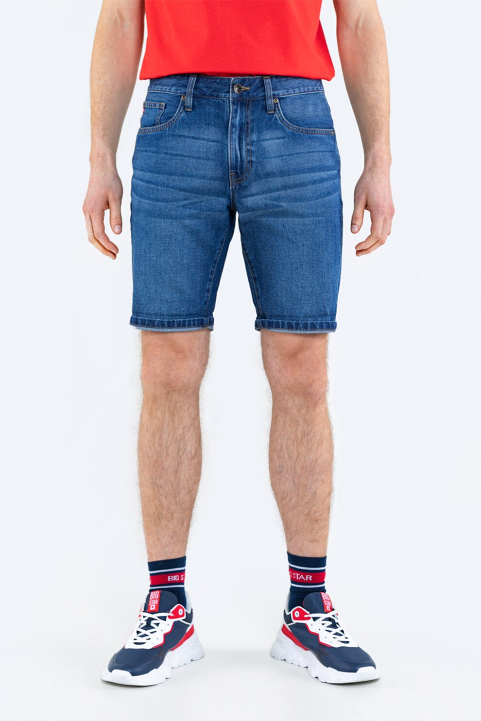 Big Star, Pantaloni scurti din denim, Albastru inchis