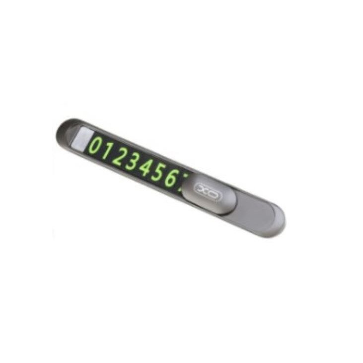 Suport numar de telefon, pentru parcare temporara, XO-C40, argintiu
