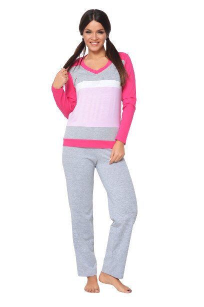 Pijama dama, Natalee, Gloria, Multicolor, lunga