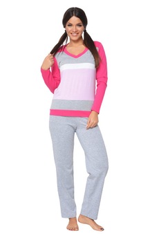 Pijama dama, Natalee, Gloria, Multicolor, lunga Pijama dama, Natalee, Gloria, Multicolor, lunga