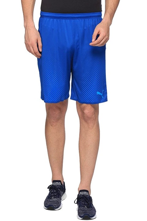 Pantaloni scurți pentru bărbați PUMA EvoTRG TOUCH, dryCell, pentru fotbal, Albastru azur