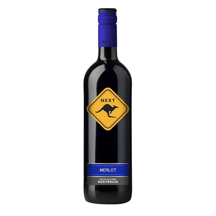 Next Kangaroo Merlot száraz vörösbor, Ausztrália, 12,5%, 0,75 l (2019)