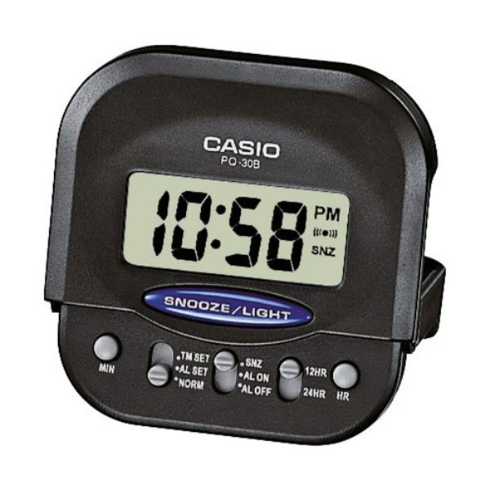 Ceas de masa Casio PQ-30B-1EF, Alarma, Luminator, ceas de calatorie