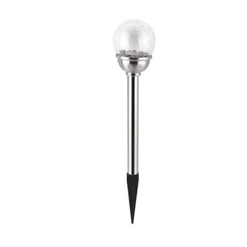 Lampa solara glob, LED RGB sfera, sticla,design modern,culori interschimbabile, 8x30 cm Lampa solara glob, LED RGB sfera, sticla,design modern,culori interschimbabile, 8x30 cm