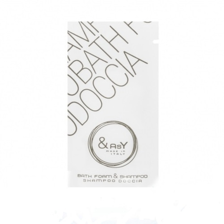 Set 100 buc Sampon si Gel de Dus Hotelier EASY, 10 ml, Ambalat in Plic