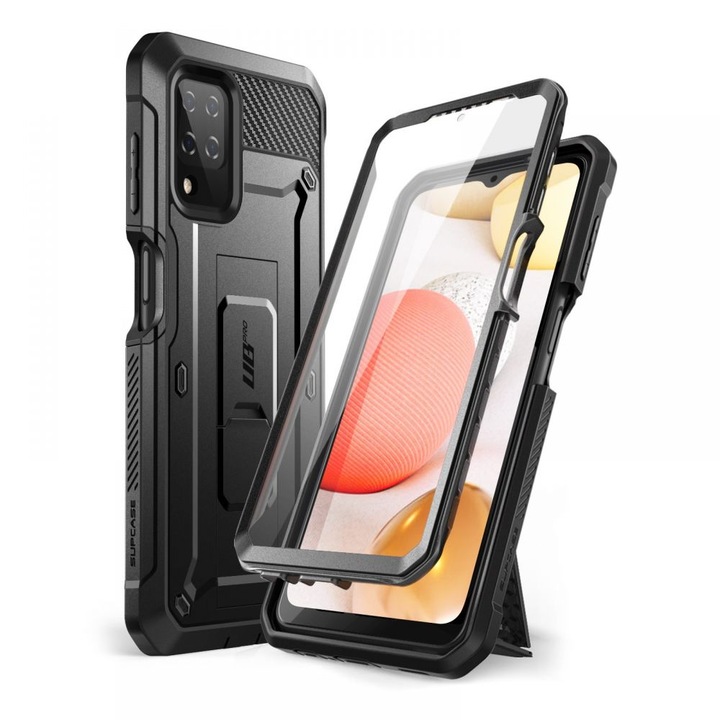 Удароустойчив хибриден кейс Supcase Unicorn Beetle Pro за Samsung Galaxy A12, Black