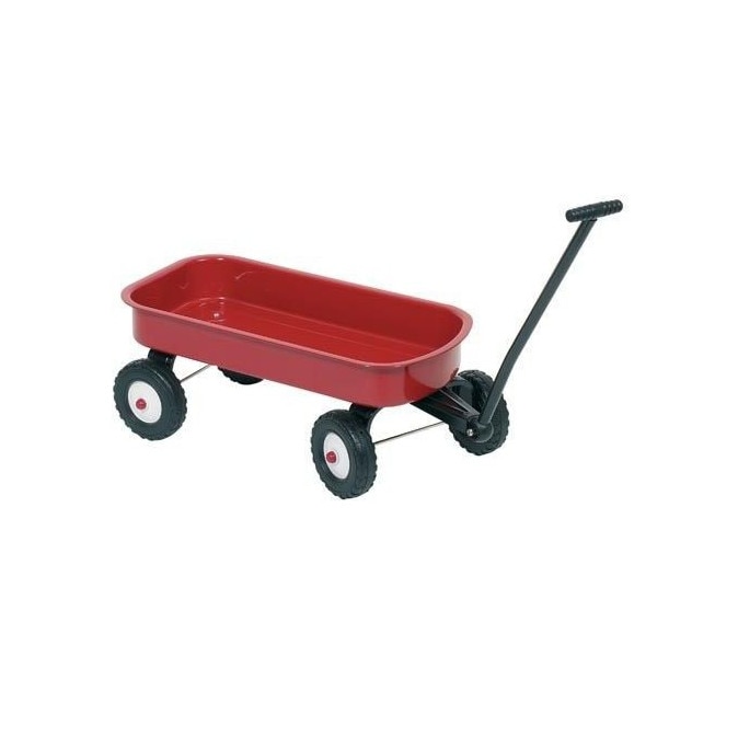 Carucior transport Goki 14060, metalic, Rosu