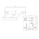 Комплект мебели за спалня Asaro Nesi, Легло 160x200 см с включени нощни шкафчета, Гардероб, Дъб / Бял гланц