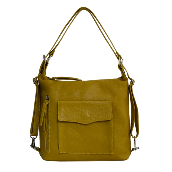 Eva Bags női bőrtáska, Francy, sárga